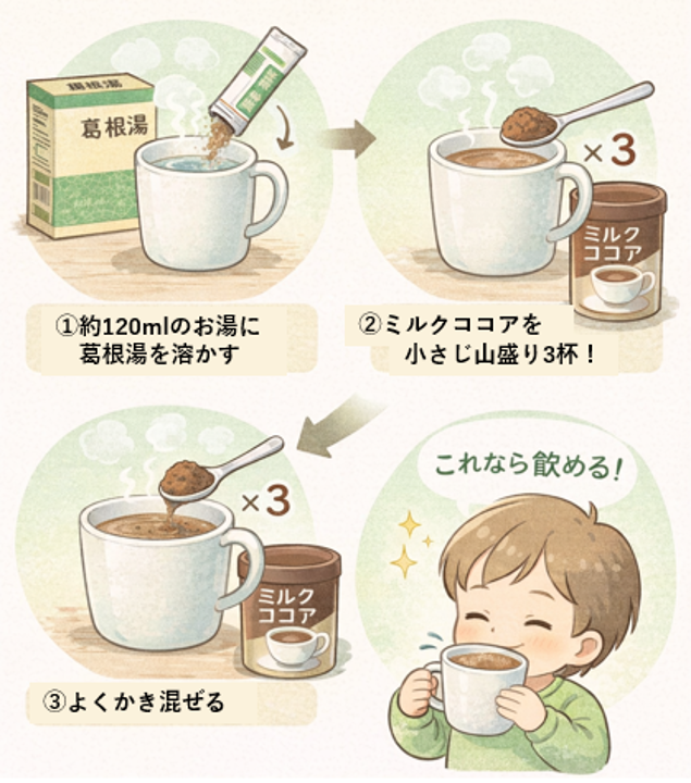 子供でも飲める！～葛根湯の美味しい飲み方～
